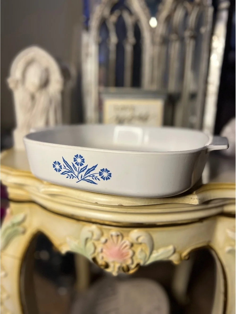 Corning Ware Cornflower casserole dish